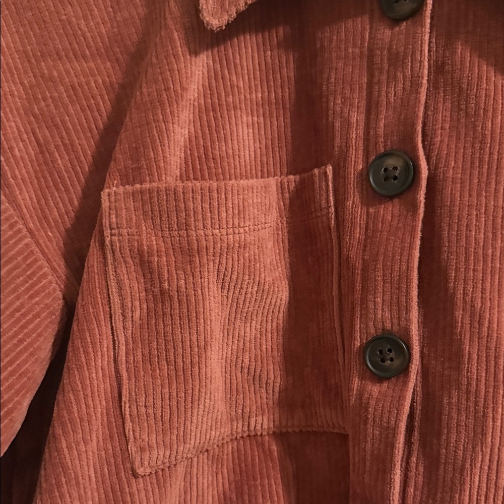 Madewell Terracotta Corduroy Crop Jacket XSmall - Picture 4 of 7